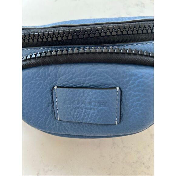COACH SPRINT Blue Leather Belt Bag - Picture 7 of 11